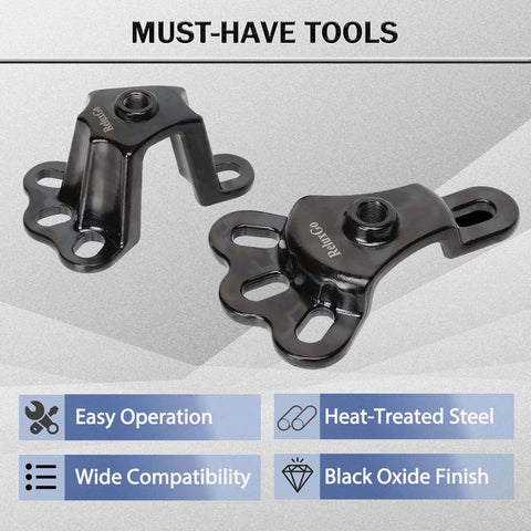 Front Wheel Hub Puller Bearing Removal Tool for 3-3/4 to 4-1/2 Inch IDs, shown with black oxide finish and heat-treated steel