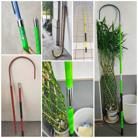 Heavy-Duty Fiberglass Insulated Rescue Pole For High Voltage Safety, Lightweight FRP Pull Stick with various views and uses