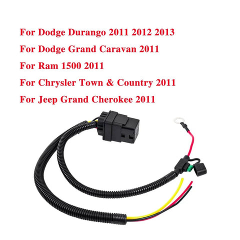 Fuel Pump Relay Wiring Kit For 2011-2013 Jeep Grand Cherokee, Dodge Ram 1500, Durango, Grand Caravan, Town And Country