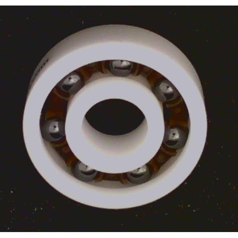 Full Ceramic 608 Skateboard Bearing: Si3N4 Balls, Nylon Cage 8x22x7 - VXB Ball Bearings