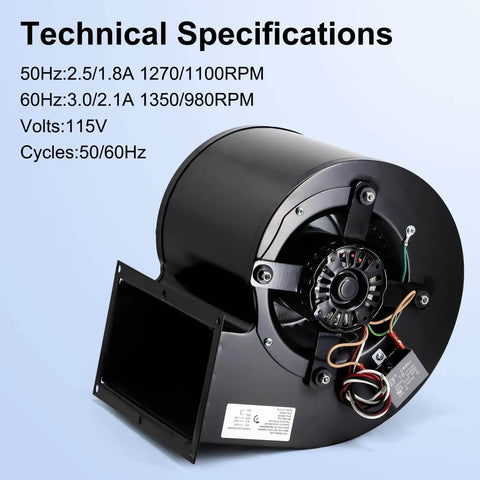 Universal Furnace Blower Fan Replacement For Dayton 1TDT8 5C508 Century 9459 JE2J047NS JEJ047 115V 50 60Hz Easy Install