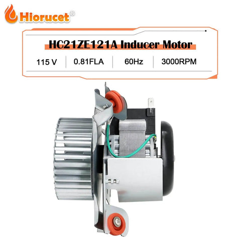Side view of Furnace Draft Inducer Blower Motor Assembly Replacement For Carrier Bryant Payne Jakel Inducer HC21ZE121A J238-100-10108