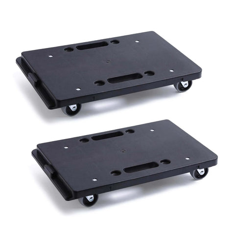 2 Pack ✝️ Furniture Dolly,Furniture Movers Dollys with Wheels,16in-11in 500lbs Capacity,Moving Dolly 4 Wheels Heavy Duty, Black