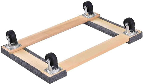 Furniture Dolly Cart with 4 Wheels Pack of 2, 30” x 18” Moving Dolly Heavy Duty Mover with Carpet End, 1000 Lbs Capacity, side view