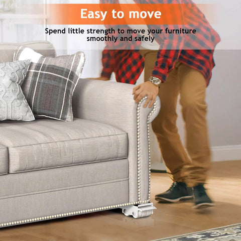Person moving sofa with Furniture Washing Machine Dolly, Extendable Appliance Rollers Refrigerator Heavy Duty, Washing Machine Stand