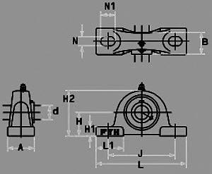 FYH Bearing 20mm UCP204 Pillow Block Mounted Bearings - VXB Ball Bearings