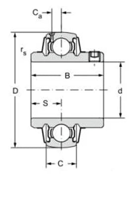 FYH Bearing UCX1755G5 3 7/16 Axle Insert Mounted Bearing