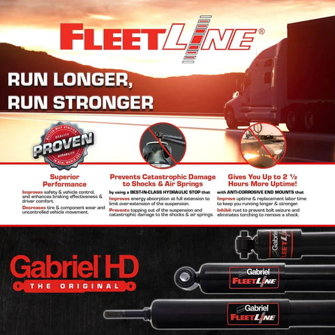 Beefed-Up Fleetline Heavy-Duty Rear Shock Absorbers For Hendrickson Intraax And Vantraax Trailer Air Suspensions advertisement