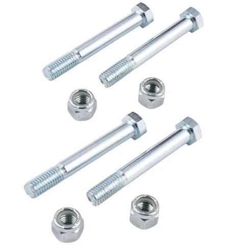 1/2-13 Nuts Bolts Assortment With 3/4 Inch Head And Locking Nylon Nut And 1/2 Inch Caster Axle Bolt In Galvanized Carbon Steel
