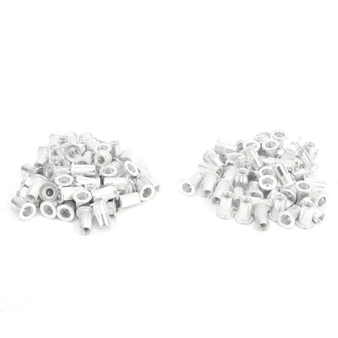 100Pcs Pull Riveting Nuts Kit For Aluminum Panels And Pipes With Storage Box, Assorted M3 To M10 Sizes, galvanized aluminum rivet nuts.