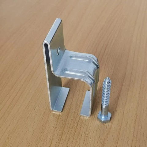Heavy Duty Box Rail Hanger Brackets For Barn Doors Exterior Hardware Galvanized Steel Rust Proof Mount Rail Support with bolt
