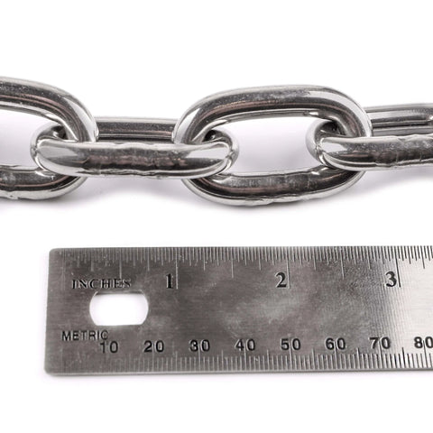 5/16" by 3 Foot Galvanized Chain designed for smooth motion and stable alignment in automation and mechanical systems.