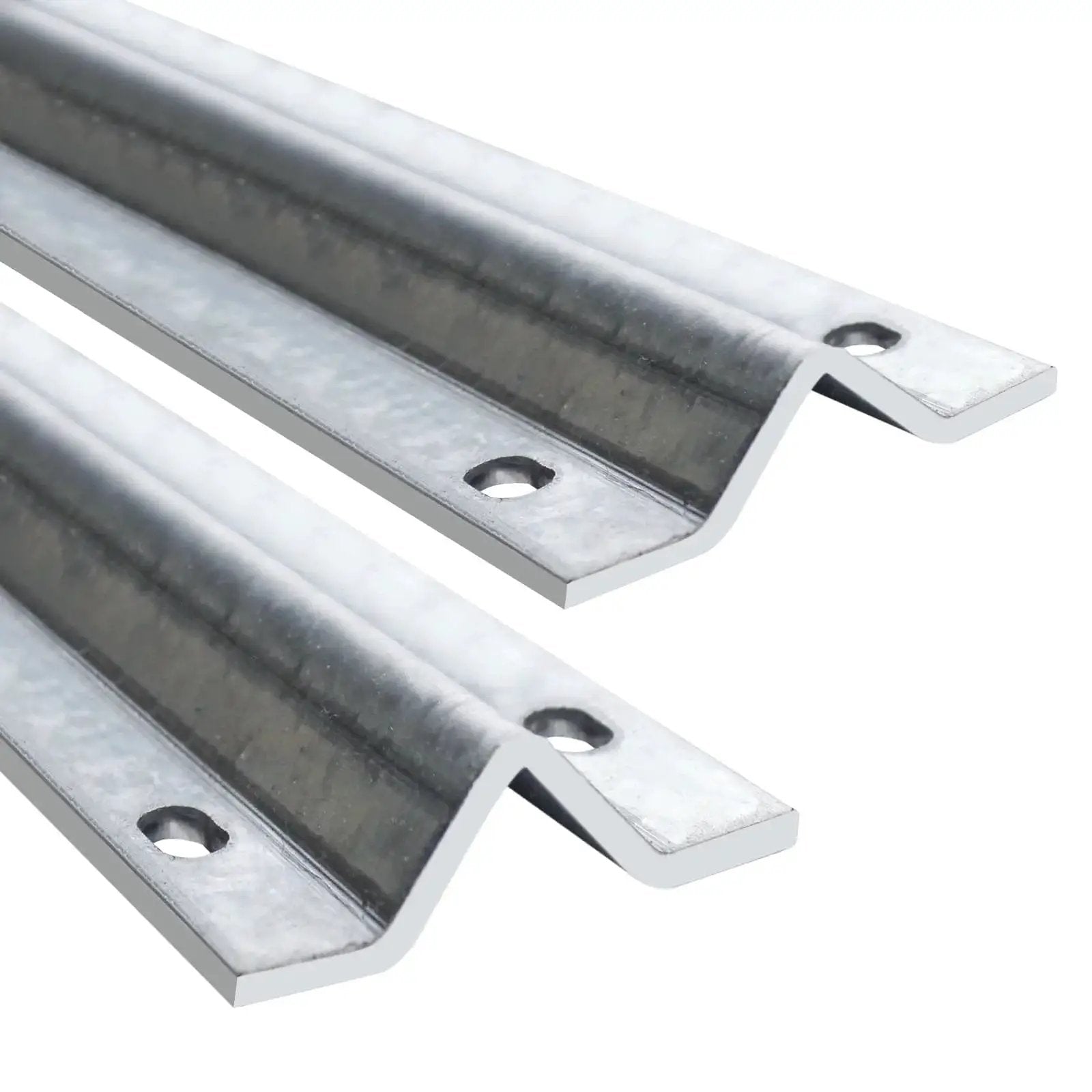 Galvanized Inverted V Track Rail 6 Ft Pair With Pre Dr...