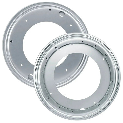 Nine Pack 12 Inch Lazy Susan Turntable Bearing Plate Heavy Duty 1000 Pounds Load Capacity Galvanized Steel