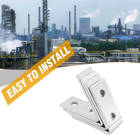 Inside Angle Bracket Brace For Half Inch Bolts Four Pack Fits Three Point Six Inch Strut Channel Galvanized Carbon Steel