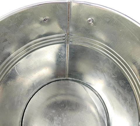 Inside view of a Pellet Grill Grease Bucket with 12pcs Drip Liners Fit for Camp Chef/Traeger/Pit Boss/Z Grills Wood Pellet Grill