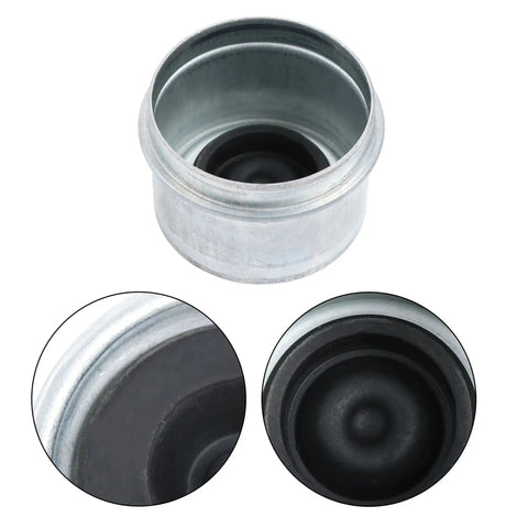 2 Pack Preassembled Galvanized Trailer Hub 5 Lug 4.5 Inch For 3500 Lb Spindle With Bearings And Seals, close-up view