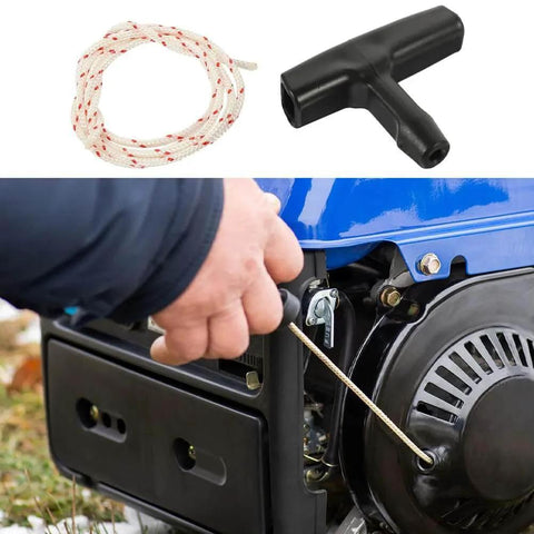 Man using Two Pack Garage Door Emergency Release Pull Rope Kit With Plastic Handle for attic door access and ladder ropes.