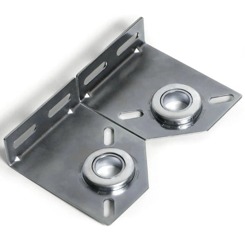 Spring Center Bearing Bracket For Torsion Doors 3 3/8 Inch Adjustable End Bearing Plate Brackets Left And Right, 12-gauge steel