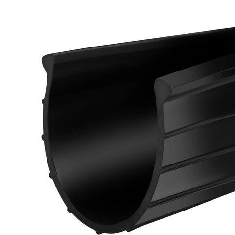16 ft black vinyl garage door bottom seal with 5/32 in bead ends for Wayne Dalton 8000/9000 series overhead doors.