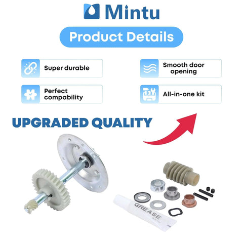 Gear Sprocket Replacement Compatible With LiftMaster 41A5483 2245 opener kit with grease, gears, and installation parts