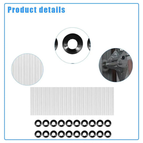 80mm Garage Door Hinge Quiet Roller Sleeves Cushions Between Roller And Hinge To Eliminate Rattle For Most Garage Doors