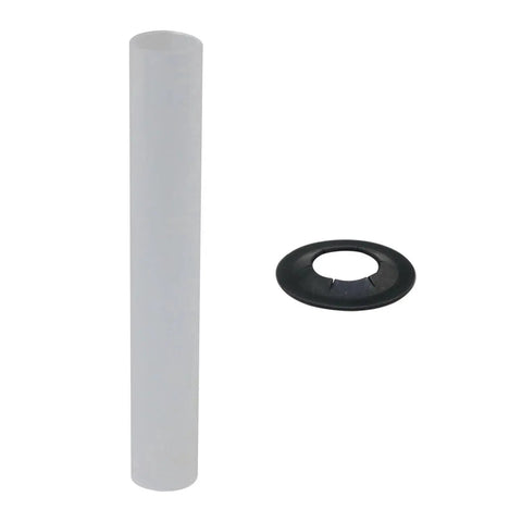 Single sleeve and nut from Garage Door Hinges Silent Roller Sleeve And Roller Shaft Nut Precision Bearing High Load Kit, ABS material.