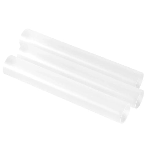 Close-up of 60 Sets 11mm ID 80mm Length Garage Door Roller Sleeves And Shaft Gaskets Replacement Kit showing clear sleeves