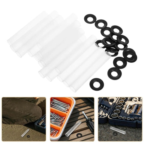 Garage Door Hinge Roller Sleeves Kit With 20 Silent Plastic Rollers And Clips For Noise Reduction And Smooth Quiet Operation Easy Diy Installation Compatible With Multiple Door Models