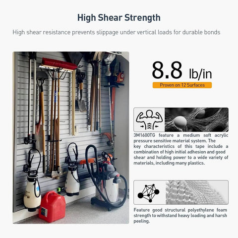 Heavy Duty Double Sided Gray Foam Tape Half Inch By Eighteen Feet Great For Mounting Banners Posters Alarms Windows Shades Trims