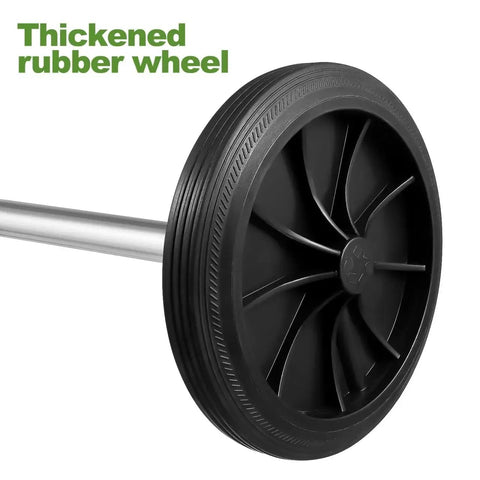 Garbage Can Wheels Replacement With Metal Hollow Shaft And Small Rubber Wheels 19.68 X 7.28 X 3.93 Inches Quiet Trash Can Pulley
