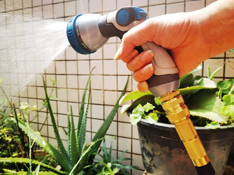 Brass Garden Hose Quick Connect Fittings For Three Quarter Inch Hoses, Leak Free Under High Pressure, Works Like A Charm With Nozzles
