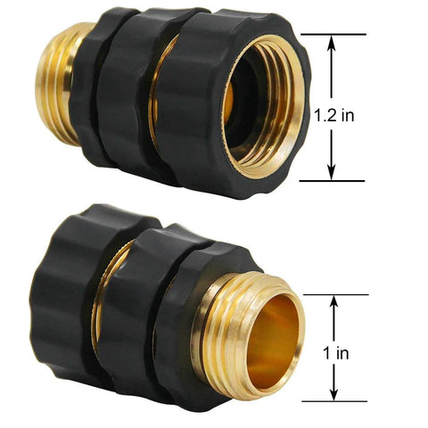No-Fuss Three Quarter Inch Garden Hose Quick Connect Fittings Kit with Nine-Piece Universal Male and Female Quick Release Connectors