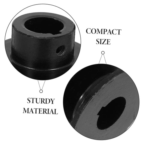 Close-up of Double Groove V-Belt Pulley for Gas Engines Water Pump Replacement with compact size and sturdy material