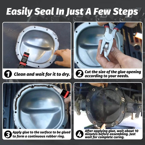High Temp Automotive Silicone Gasket Sealant application steps for leak prevention in engines
