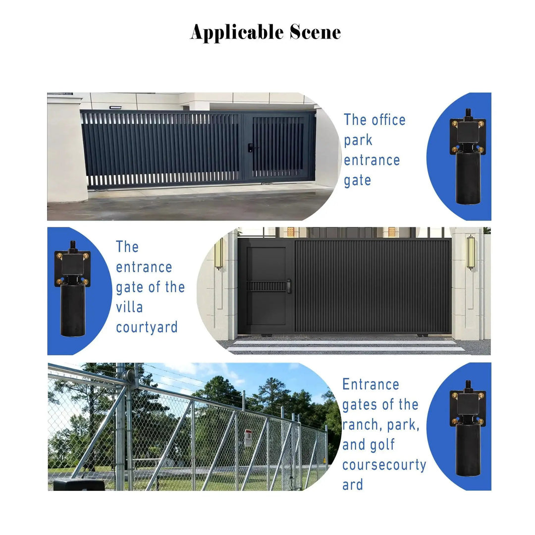 Sliding Gate Rollers And Guide Kit With Four Inch Nylo...