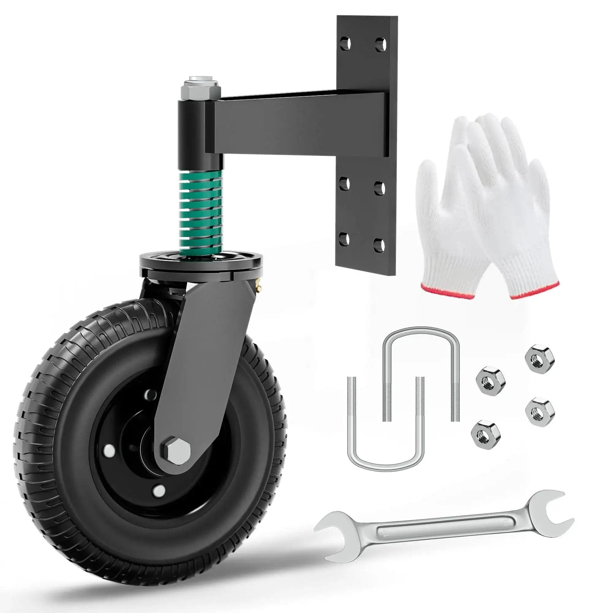 Spring Wheel For Gate Heavy Duty Gate Wheel 8 Inch With Spring Loaded 360 De...