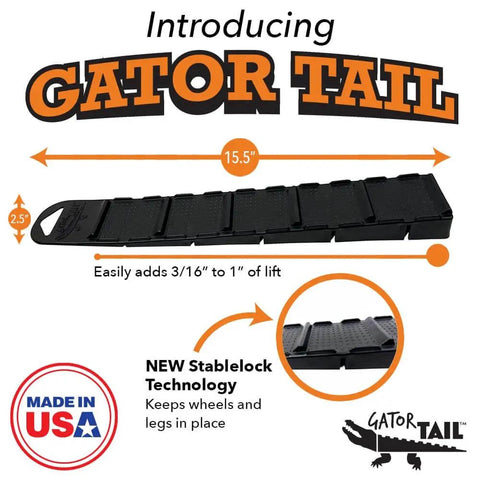 Gator Tail Leveling Shims For Grills And Smokers That Actually Work Stablelock Tech Plastic Wedges for outdoor use with measurements.