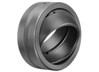 Single GE70ES spherical bushing plain bearing, metric high carbon steel, steel-on-steel for linear slide units, shaft 70 mm, housing 105 mm.