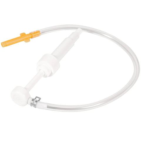 Lower Unit Gear Lube Fill Pump Set with Metric Adapter for Used with 32 oz Quart Bottles, Compatible with All Mercury Mariner Outboards Sterndrive Outdrives Lower Units, showing white pump and hose