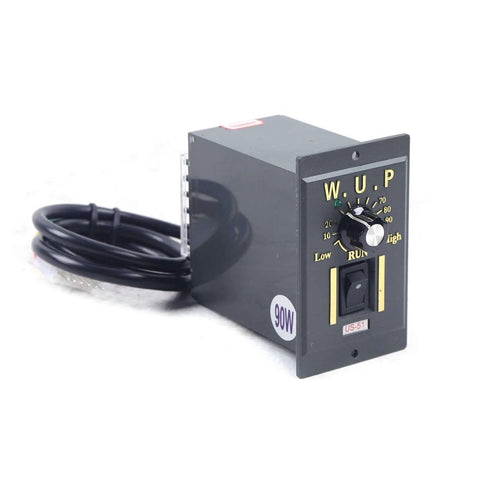 Speed controller for Electric Gear Motor 110V 90W 5K Electric Single-Phase High Torque AC Gear Reducer Motor, black with dial and switch