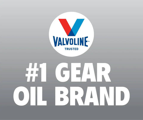 Valvoline logo with text '#1 Gear Oil Brand' on a gray background