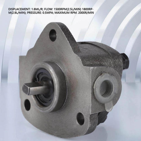 Gear Oil Pump 0.5Mpa 1800r/min Insert Type Lubricating Cycloid Oil Pump Replacement Part for Lathe Drilling Milling Machine