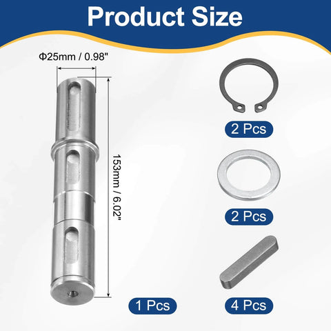 ✝️ Gear Reducer 25 mm Shaft Size 1-Pack Output Single Shaft 25Mm for Rotary Equipment dimensions and components with accessories