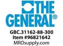 Label displaying The General logo and General Bearing GBC 31162 88 300 Industrial Ball Bearing Replacement For Heavy Duty Machinery