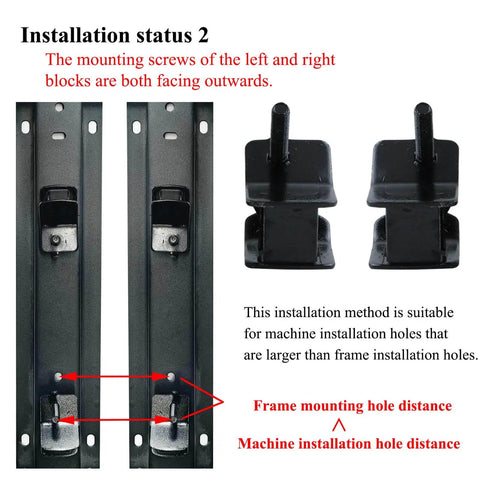 Installation status of generator anti vibration rubber mount set for 2000w to 4750w open frame generators shown with screws facing outwards