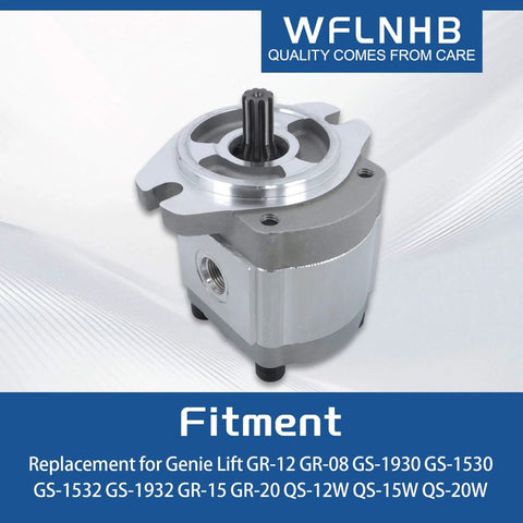 WFLNHB 96193GT 96193 hydraulic gear pump shown for Genie Lift GR and GS series