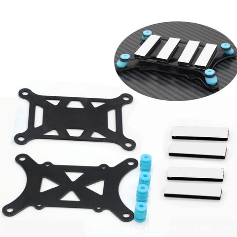Glass Fiber Flight Controller Anti Vibration Damping Plate Mount For APM 2 6 APM 2 8 Pixhawk KK MWC Compatible Stabilizer components displayed