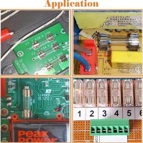 Applications of 20 Pack Fast Blow Glass Fuses F2AL 250V 2A 5x20mm For Electronics And Home Projects Replacement Kit