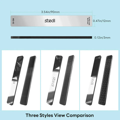 Three piece precision glass polishing file set delivers smooth, scratch-free finishes on tiny model parts with grit progression